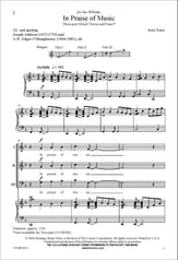 In Praise of Music Three-Part Mixed choral sheet music cover